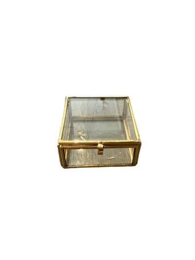 Brass Trinket Box, square