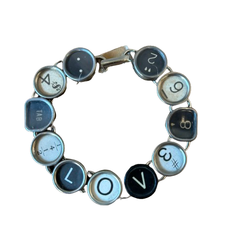 Typewriter Key Bracelet "Love"