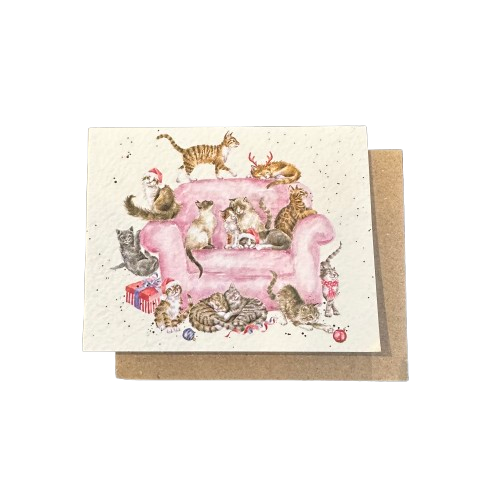 Gift Enclosure Card - Meowy Christmas