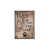 Small Sign "Paw Prints" 5x7