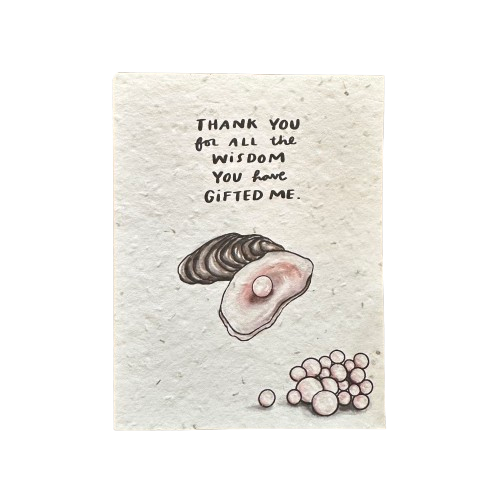 Plantable Wildflower Seed Card - Pearls