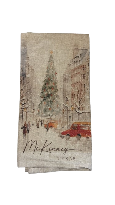 Dish Towel - Holiday McKinney, Texas