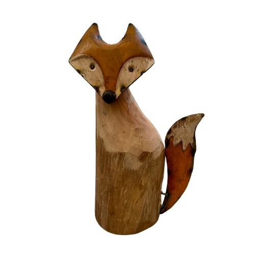 Wood and Metal Fox, large