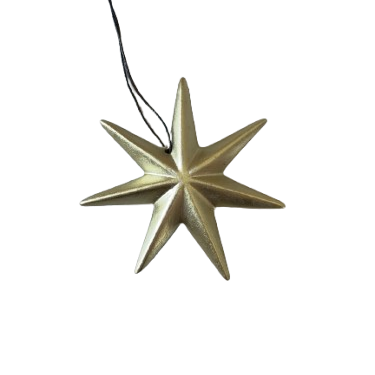 Gold Star Ornament