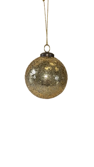 Metallic Crackle Ornament