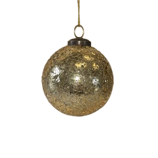 Metallic Crackle Ornament