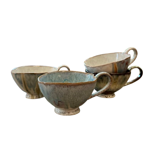 Stoneware Footed Mug