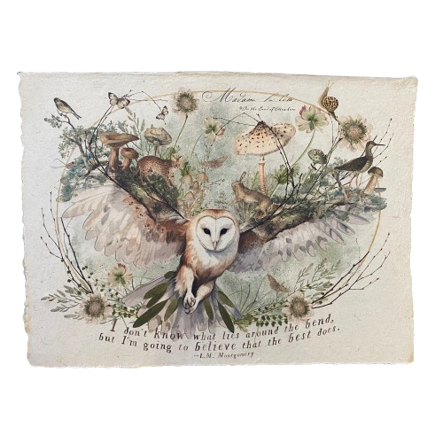 12x16 Artisan Paper Print, i don't know what lies around the bend