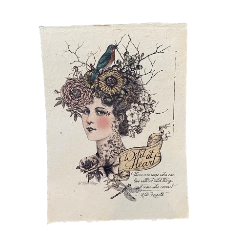 12x16 Artisan Paper Print, wild at heart