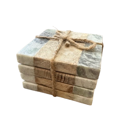 Marble/Mango Wood Coasters