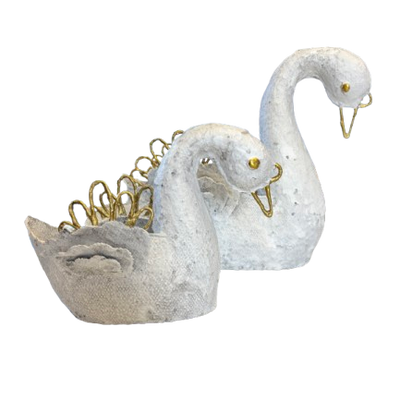 Paper Mache Swan