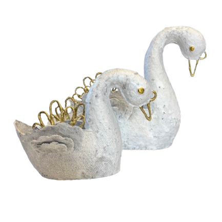Paper Mache Swan