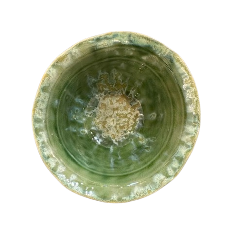 Crackle Glaze Stoneware Bowl