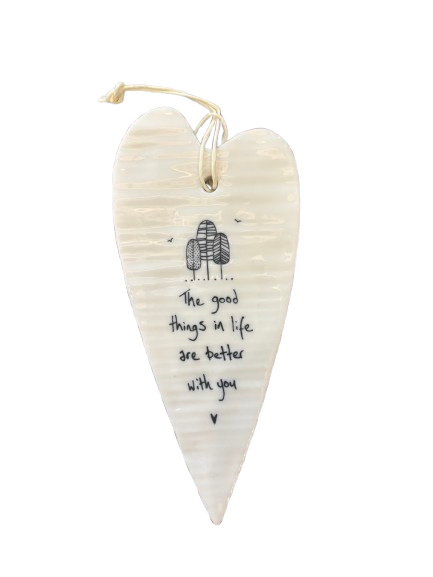 Hanging Heart Tag - The Good Things