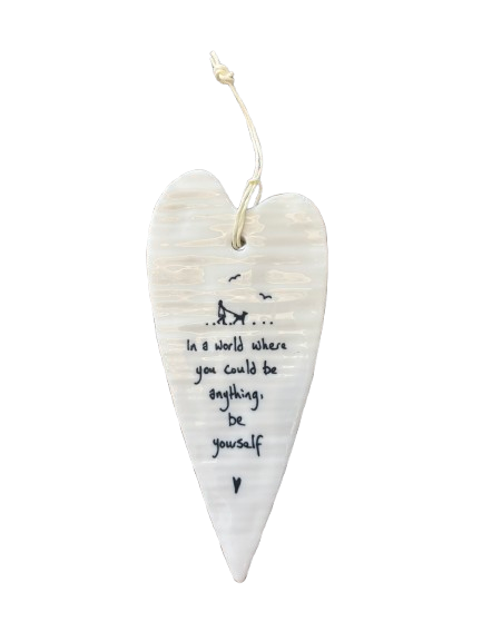 Hanging Heart Tag - Be Anything