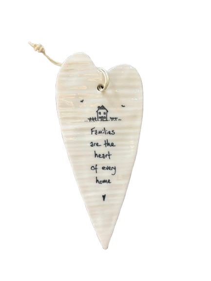 Hanging Heart Tag - Families