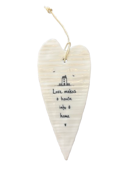 Hanging Heart Tag - Never Give Up