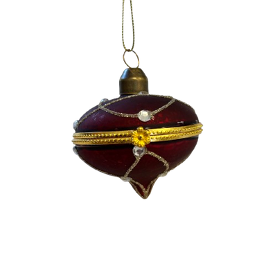 Hinged Keepsake Ornament, red