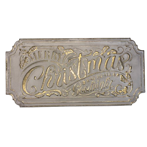 "Merry Christmas to All" Sign