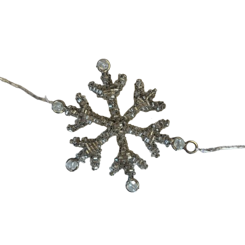 Crystal Snowflake Garland 6’