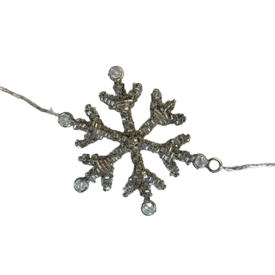Crystal Snowflake Garland 6’