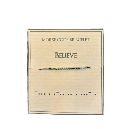 Morse Code Bracelet, Believe