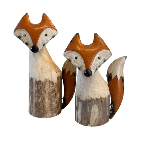 Wood and Metal Fox