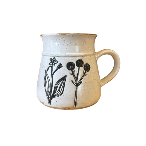 Reactive Glaze Flower Mug