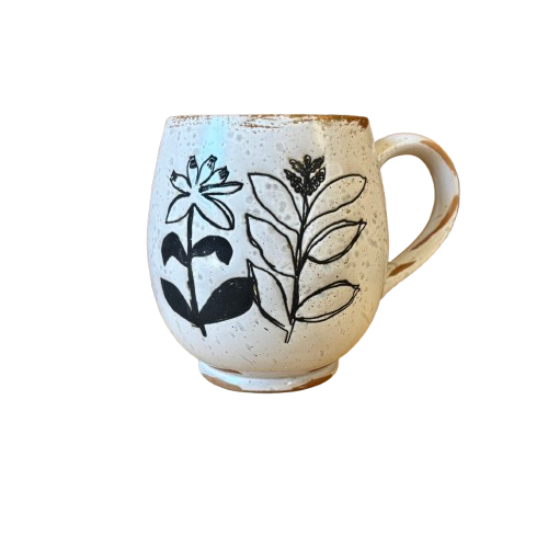 Reactive Glaze Flower Mug