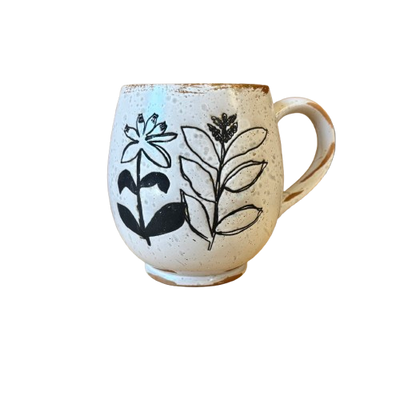 Reactive Glaze Flower Mug
