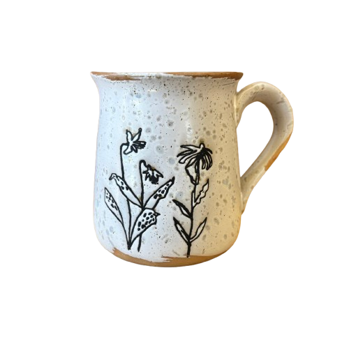 Reactive Glaze Flower Mug
