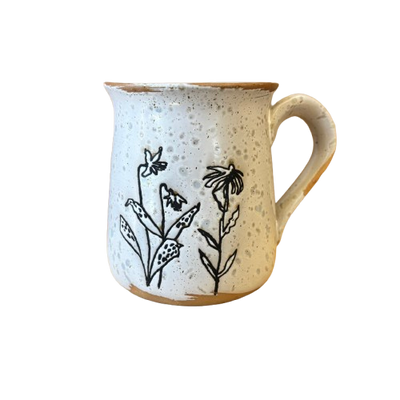 Reactive Glaze Flower Mug