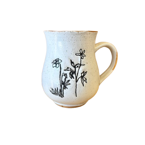 Reactive Glaze Flower Mug