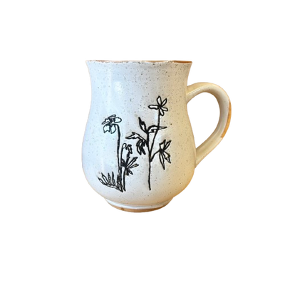 Reactive Glaze Flower Mug