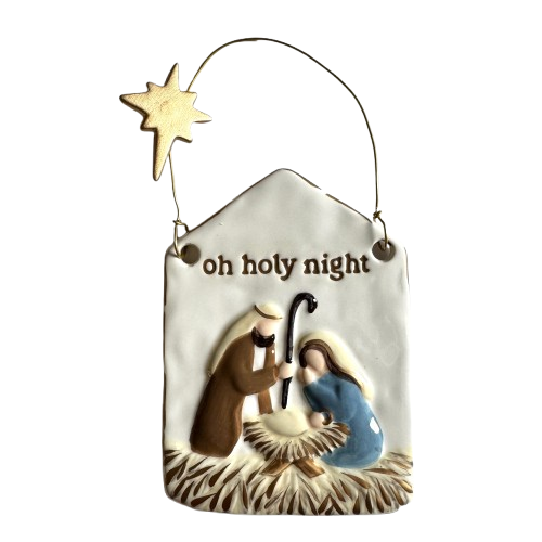 Ceramic Ornament, oh holy night