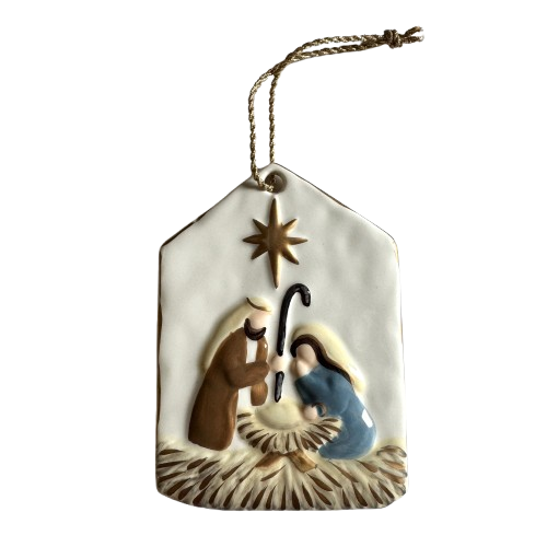 Ceramic Ornament, holy family
