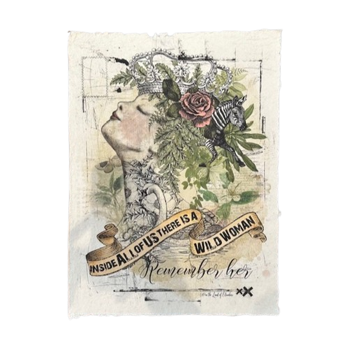 12x16 Artisan Paper Print, wild woman