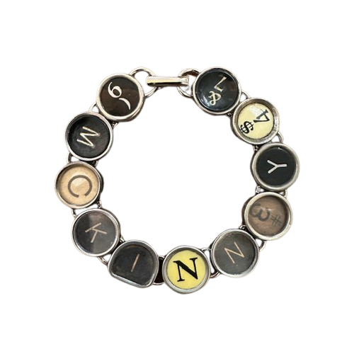 Typewriter Key Bracelet "McKinney"