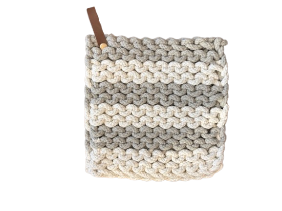 Crochet Pot Holder, flora