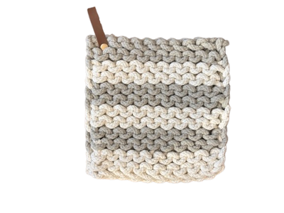 Crochet Pot Holder, flora