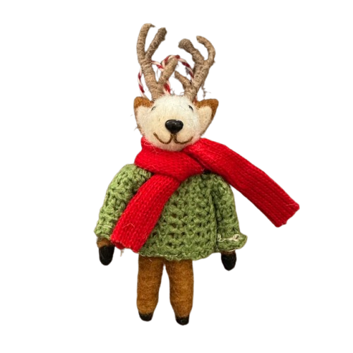 Felt Deer Ornament