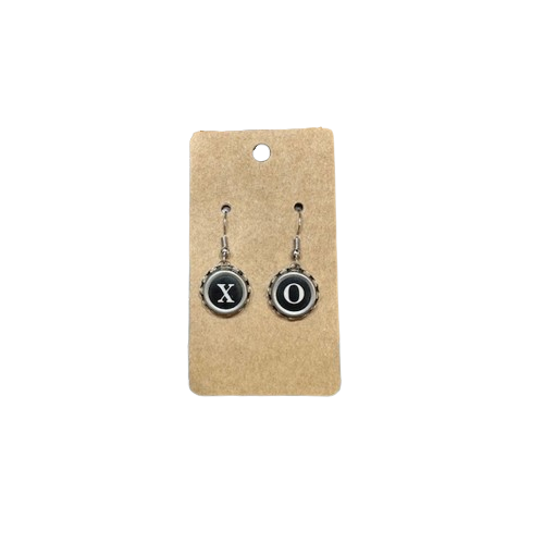 Typewriter Key Earrings