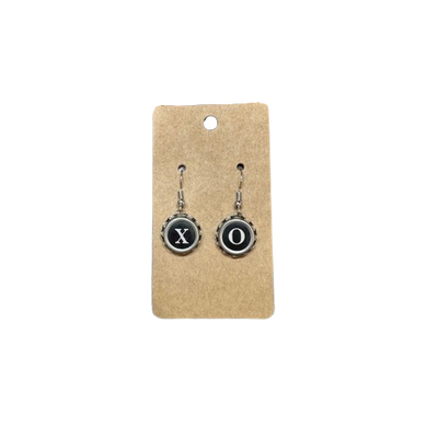 Typewriter Key Earrings