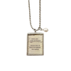 Literary Quote Necklace - Pride and Prejudice
