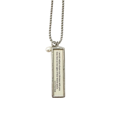 Literary Quote Necklace - One Lifetime