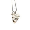 Hammered Heart Necklace, love