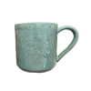 Stoneware Pine Mug, aqua