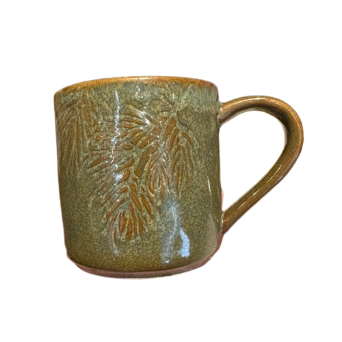 Stoneware Pine Mug, brown