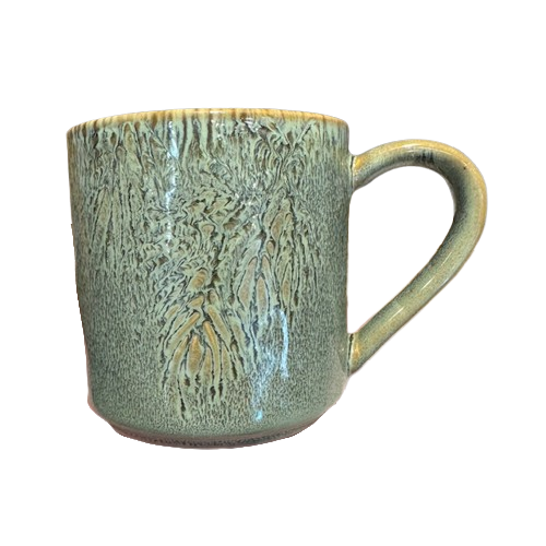 Stoneware Pine Mug, green
