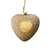 Paper Mache Heart Ornament, gold